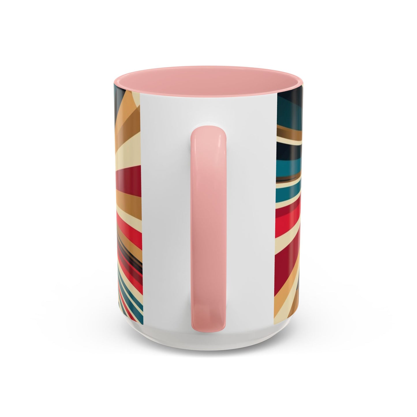 Optical Illusion Accent Mug – Ceramic Coffee Cup