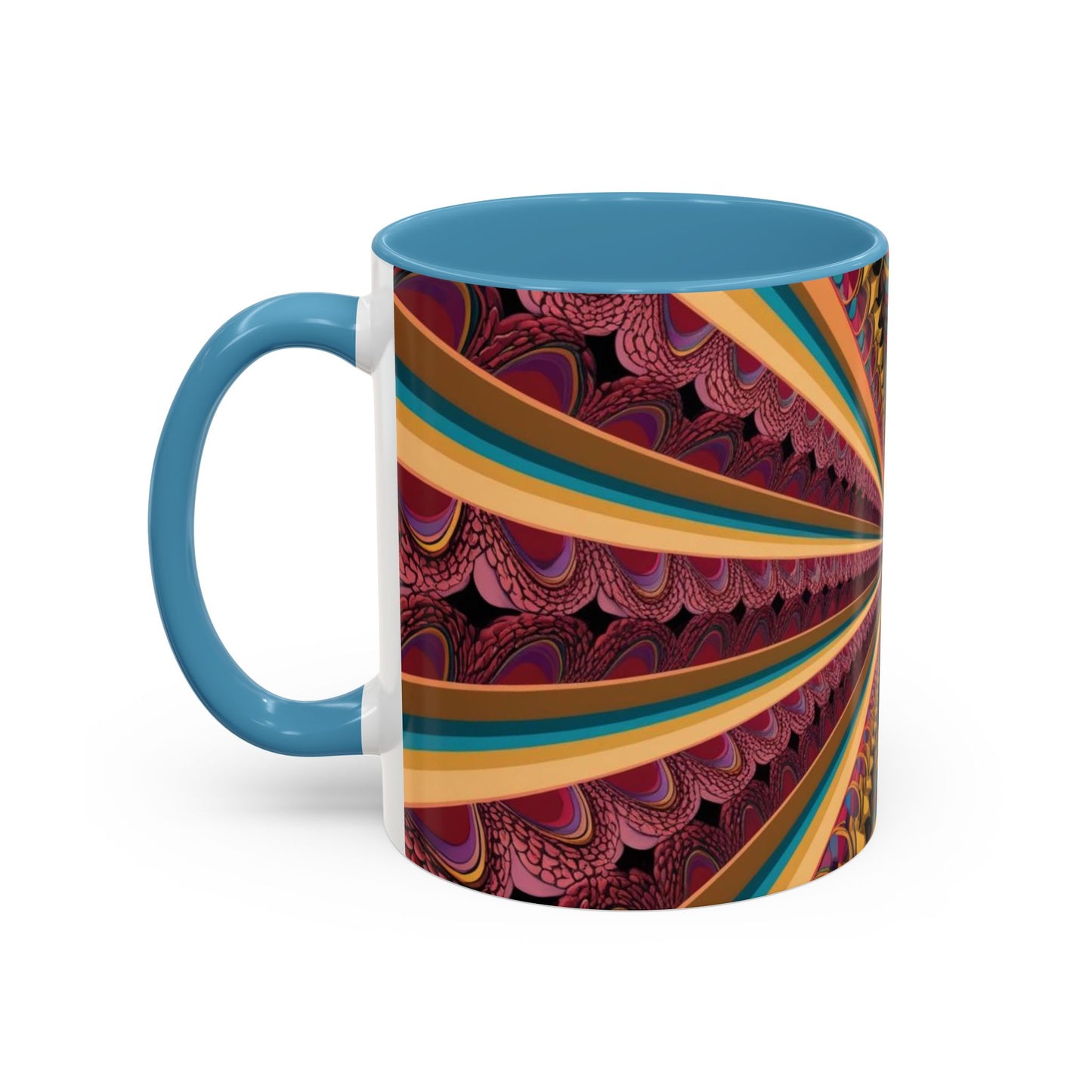 Optical Illusion Accent Mug – Ceramic Coffee Cup