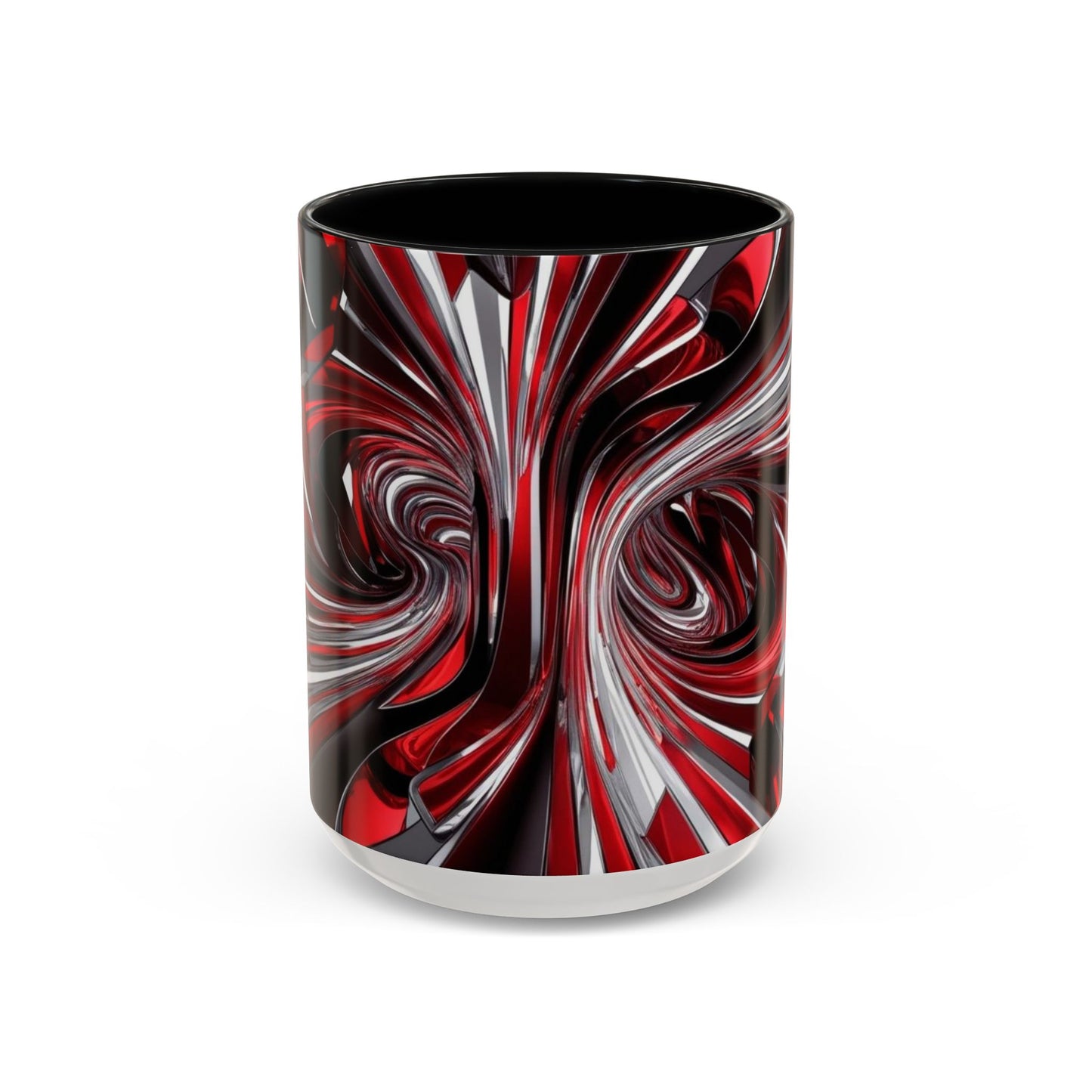 Optical Illusion Accent Mug – Ceramic Coffee Cup