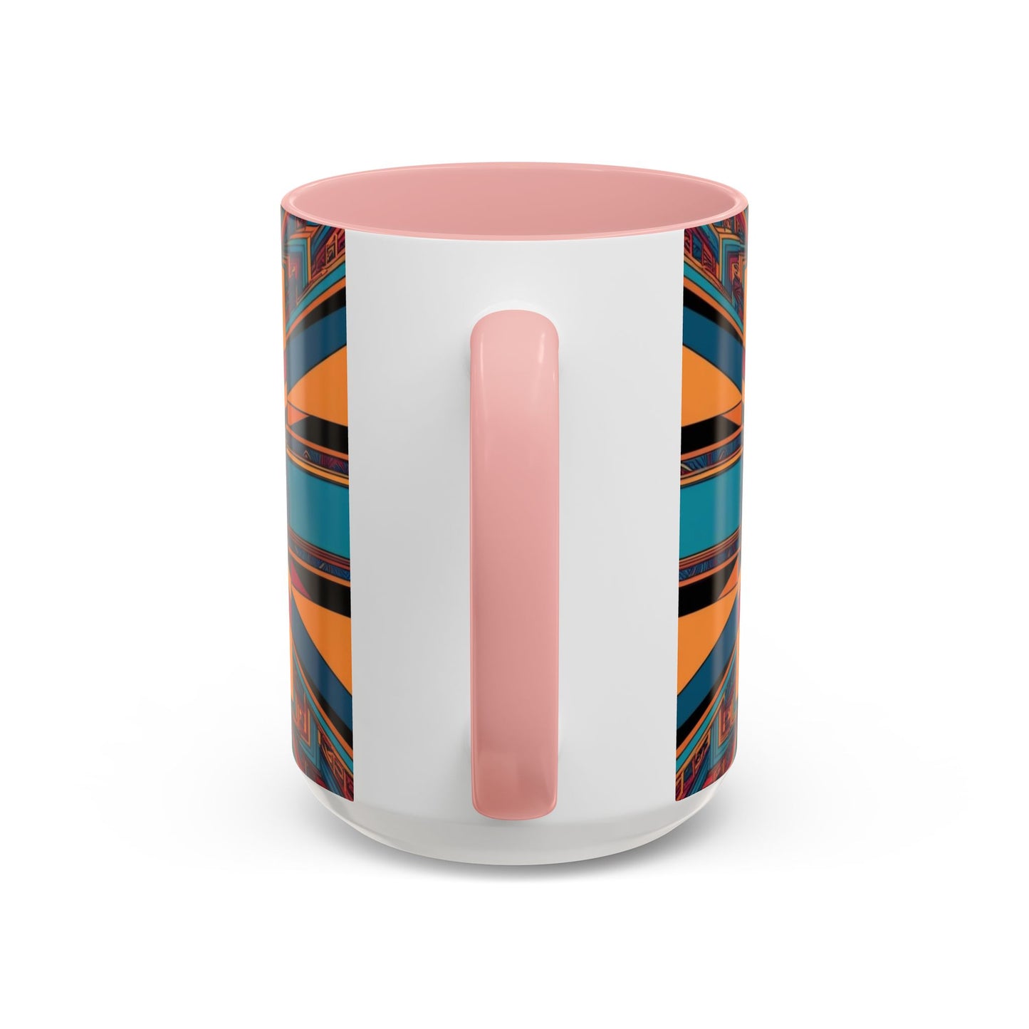Optical Illusion Accent Mug – Ceramic Coffee Cup