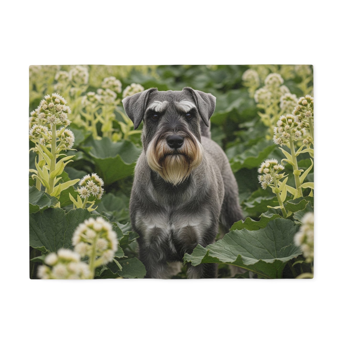 Manta tipo sudadera con capucha para Schnauzer estándar