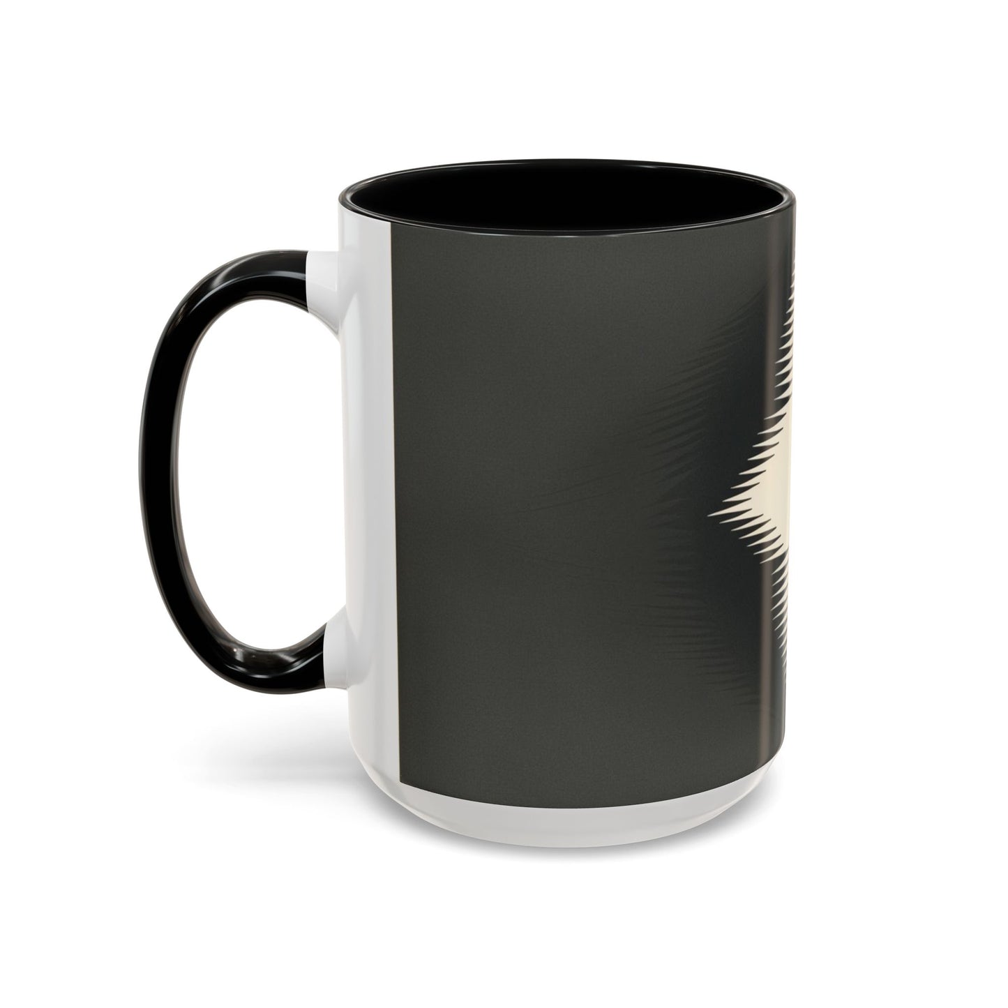Optical Illusion Accent Mug – Ceramic Coffee Cup