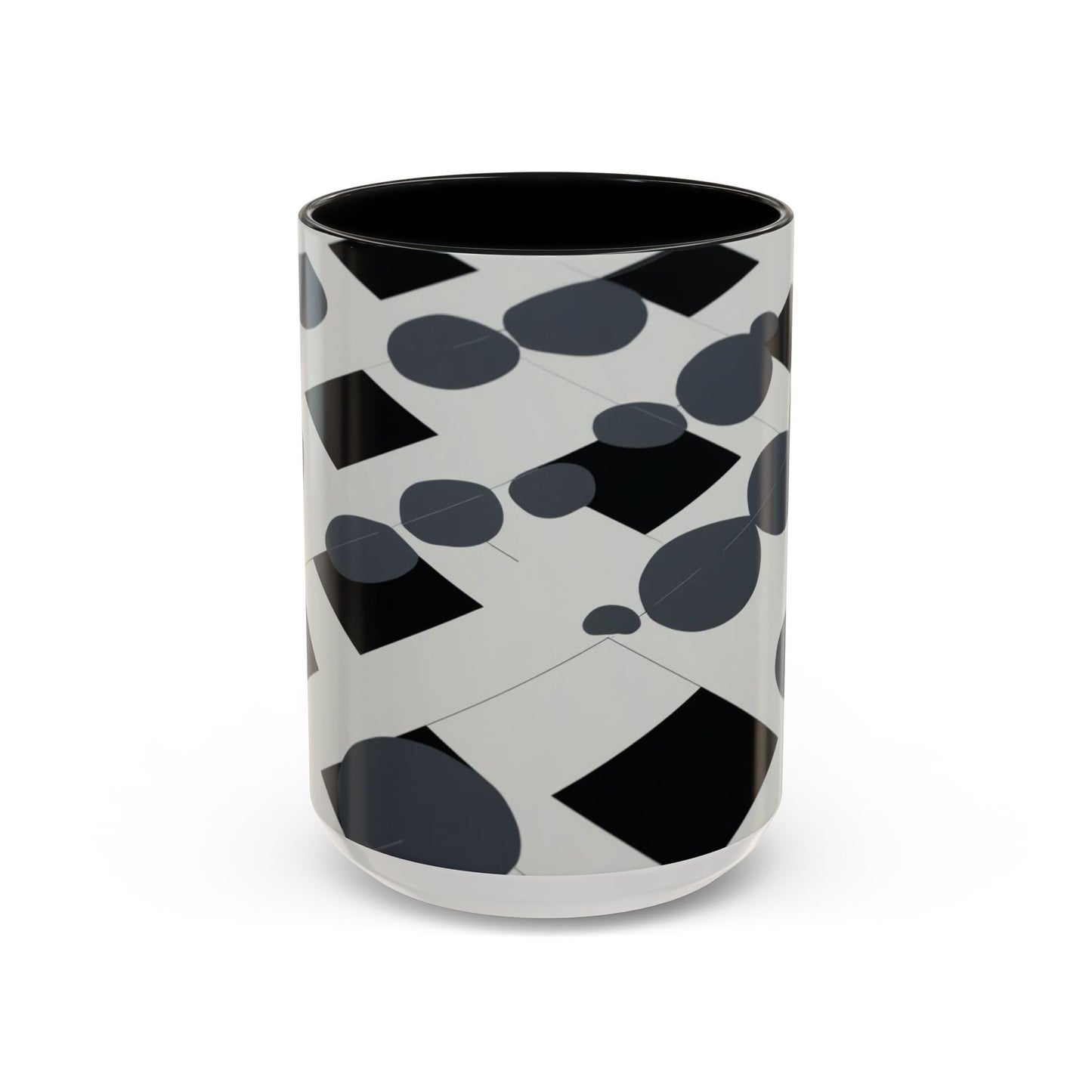 Optical Illusion Accent Mug – Ceramic Coffee Cup