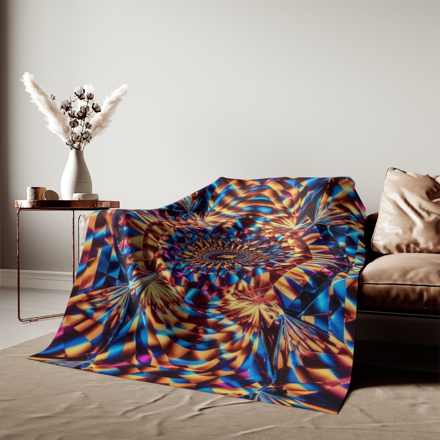 Sweat-shirt/couverture à illusion d'optique