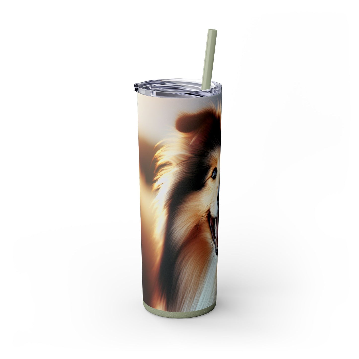 Vaso Collie con pajita, 20 oz