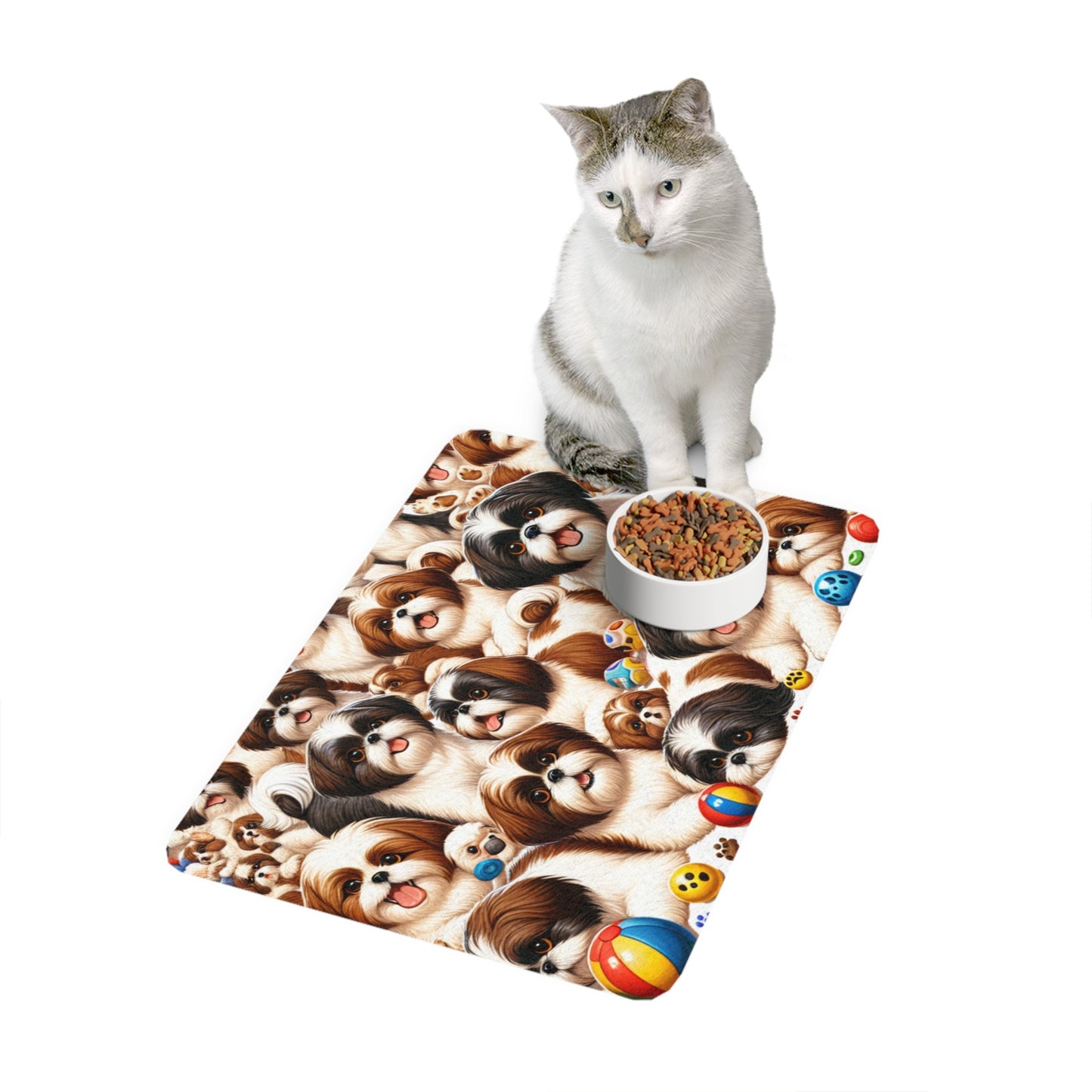 Pet Food Mat (12x18) - Shih Tzu