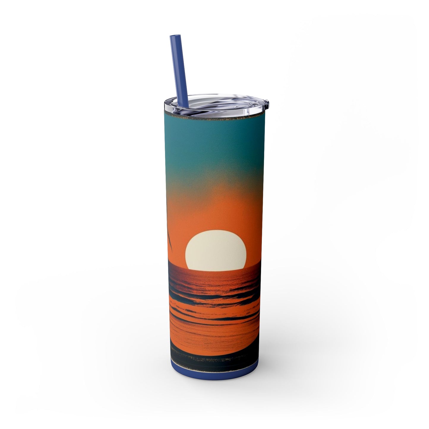 Brilliant Sunrise Skinny Tumbler with Straw, 20oz