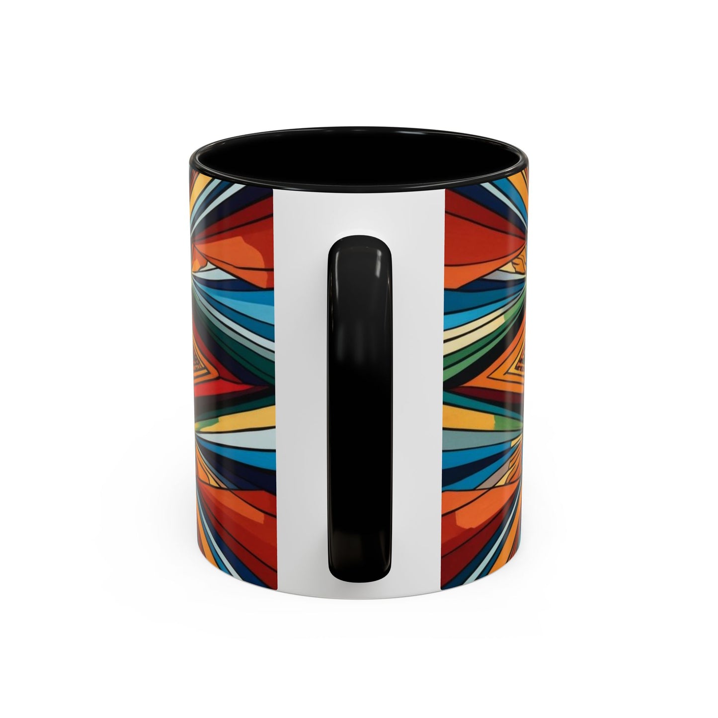 Optical Illusion Accent Mug – Ceramic Coffee Cup