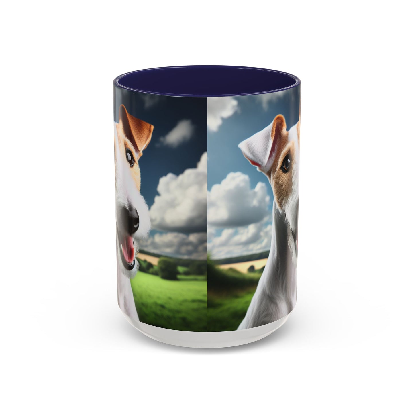 Taza de café con diseño de Fox Terrier de pelo liso: el regalo perfecto para los amantes de los perros.