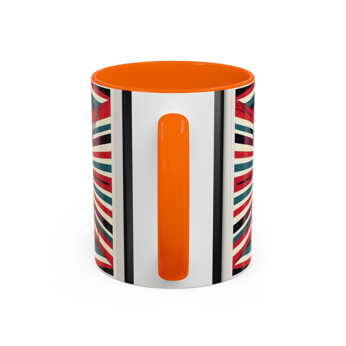 Optical Illusion Accent Mug – Ceramic Coffee Cup
