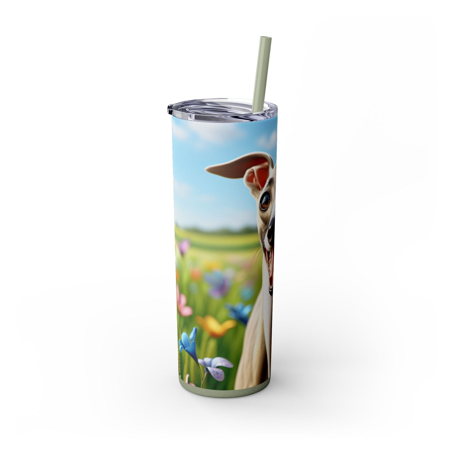 Whippet Skinny Tumbler with Straw, 20oz