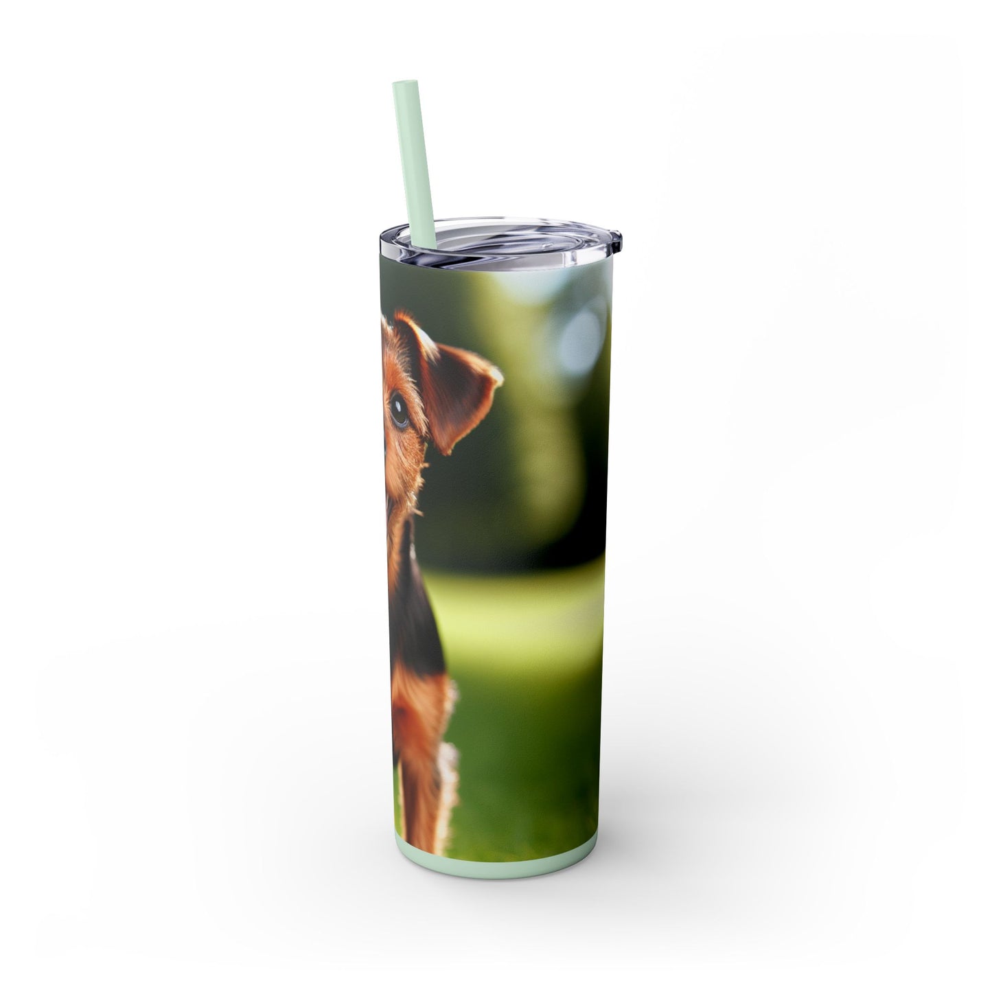 Deutscher Jagdterrier Vaso con pajita, 20 oz