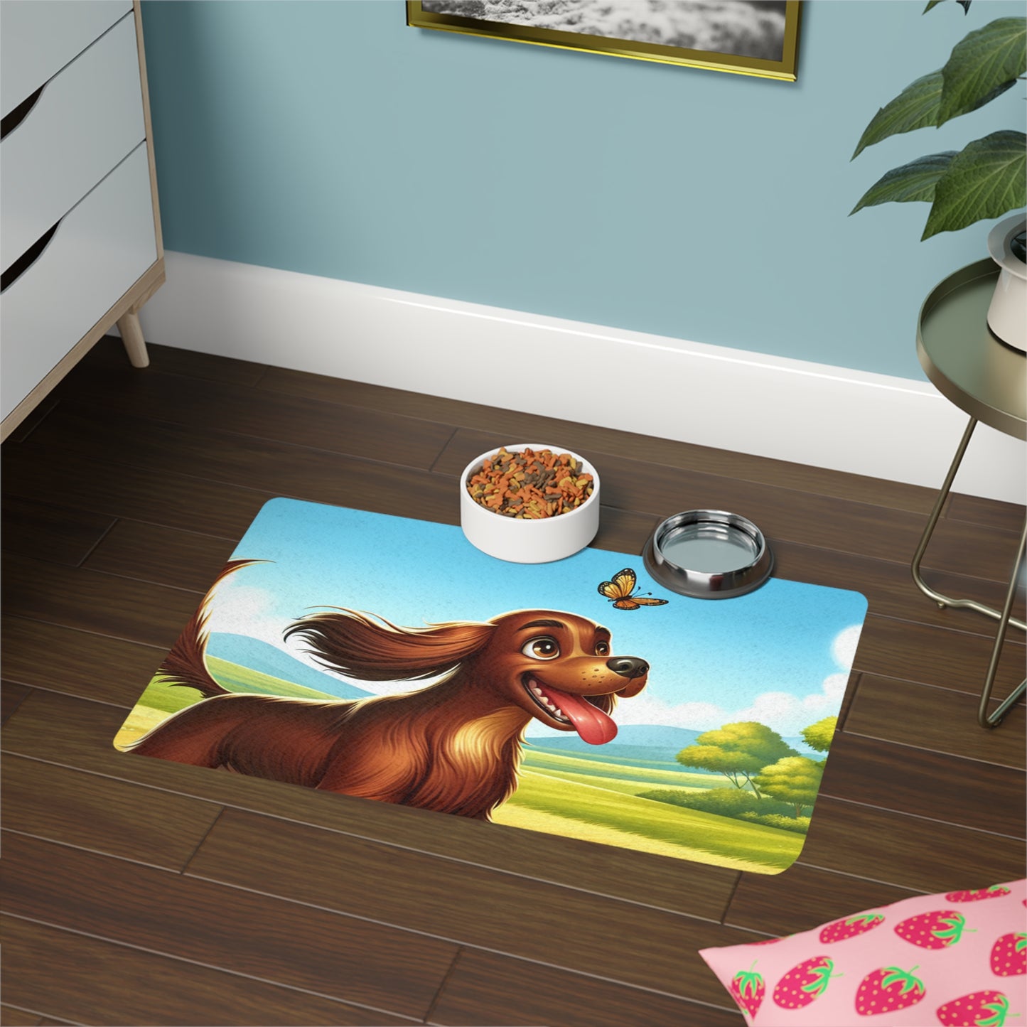 Pet Food Mat (12x18) - Field Spaniel