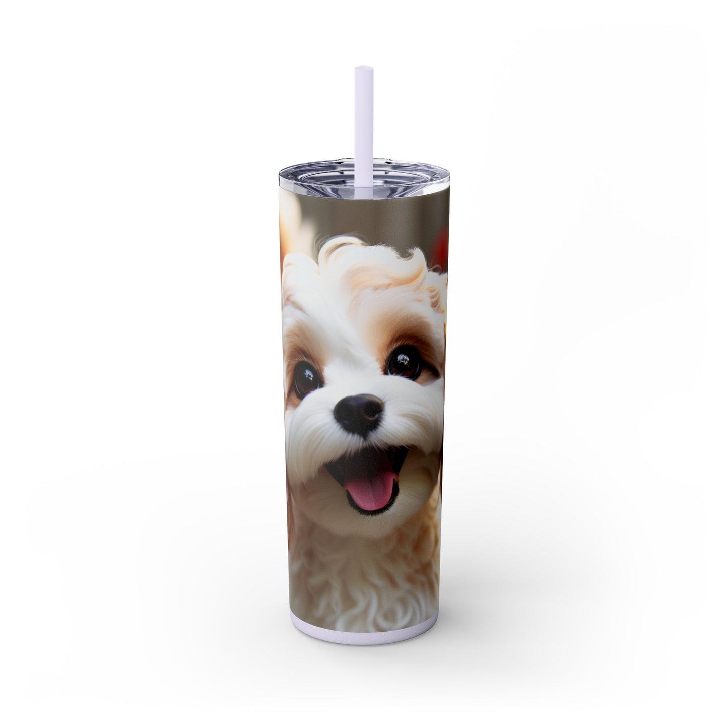 Skinny Tumbler with Straw – 20 oz Stainless Steel Cup