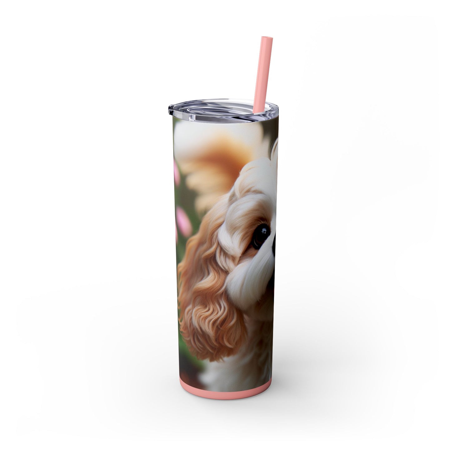 Skinny Tumbler with Straw – 20 oz Stainless Steel Cup