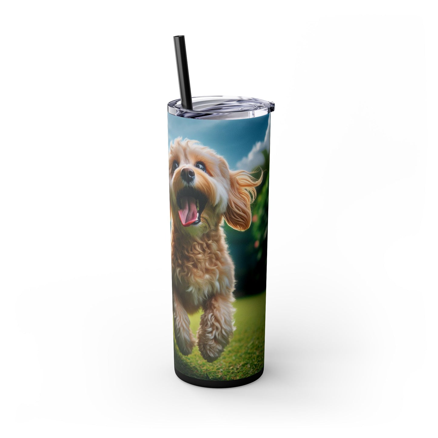 Skinny Tumbler with Straw – 20 oz Stainless Steel Cup