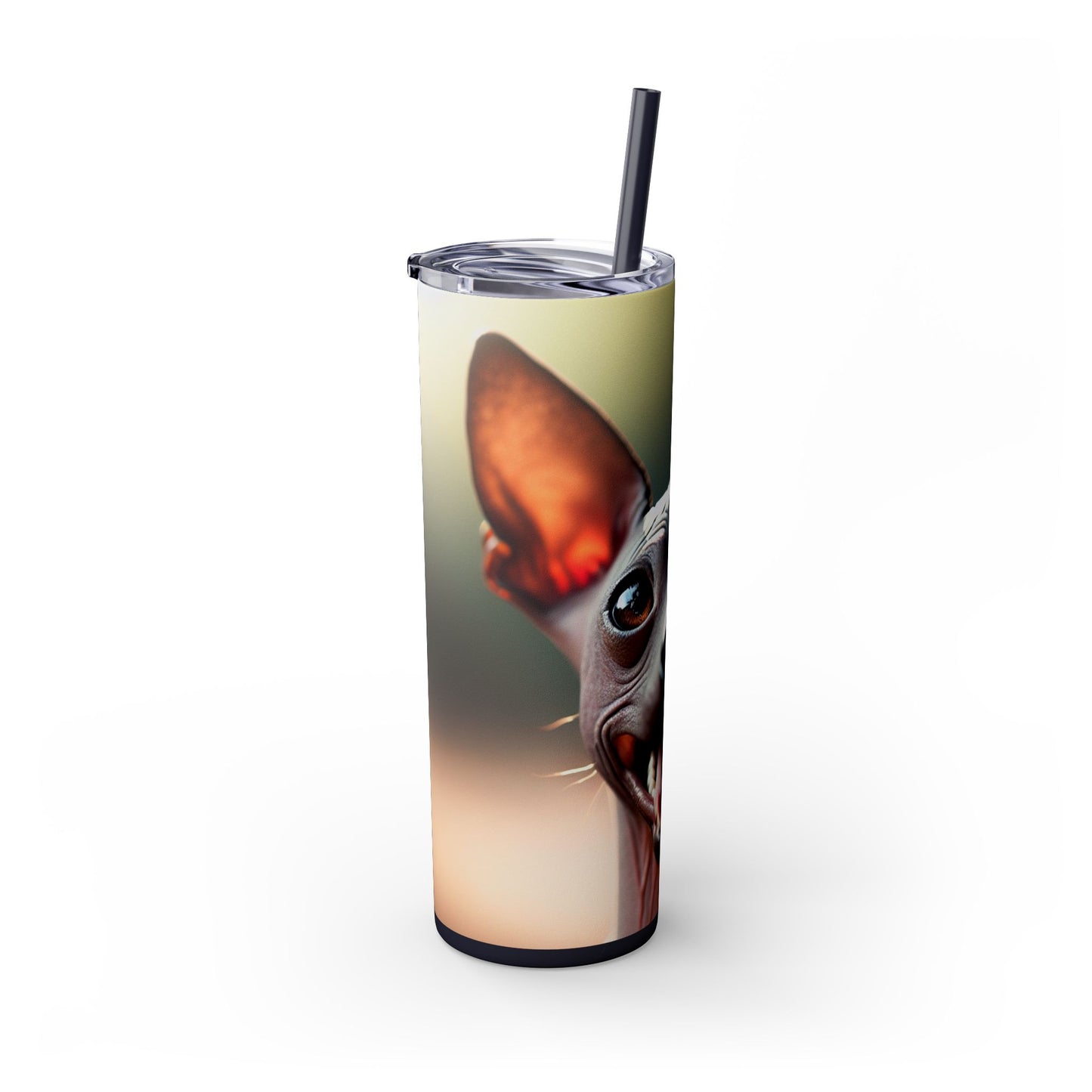 Xoloitzcuintli Skinny Tumbler with Straw, 20oz