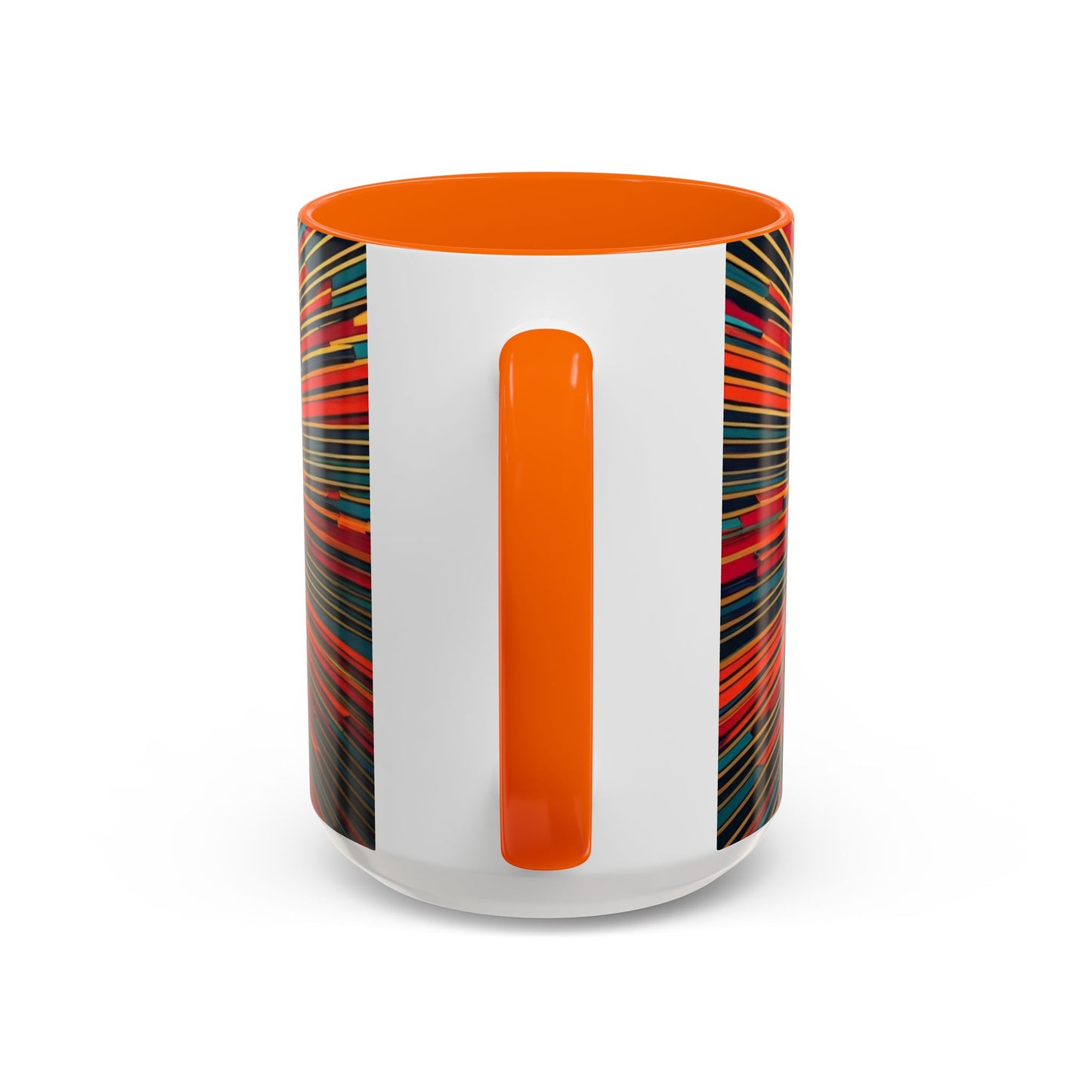 Optical Illusion Accent Mug – Ceramic Coffee Cup