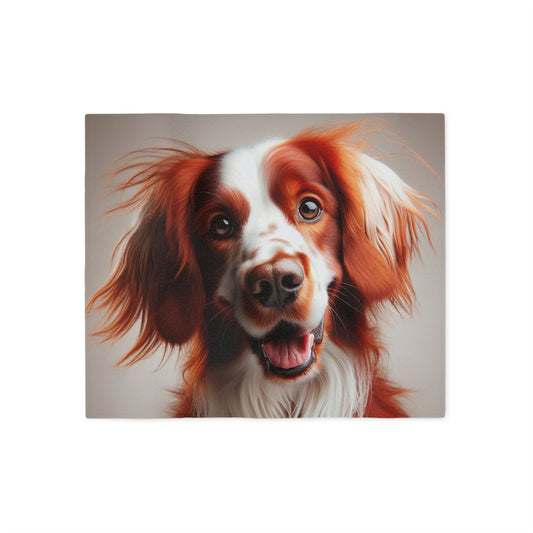 Irish Red and White Setter Sweatshirt Blanket