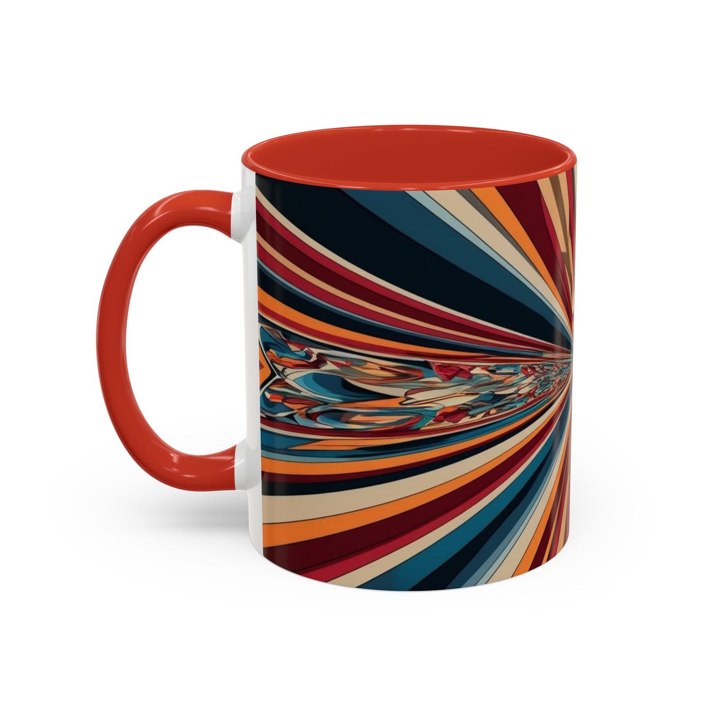 Optical Illusion Accent Mug – Ceramic Coffee Cup