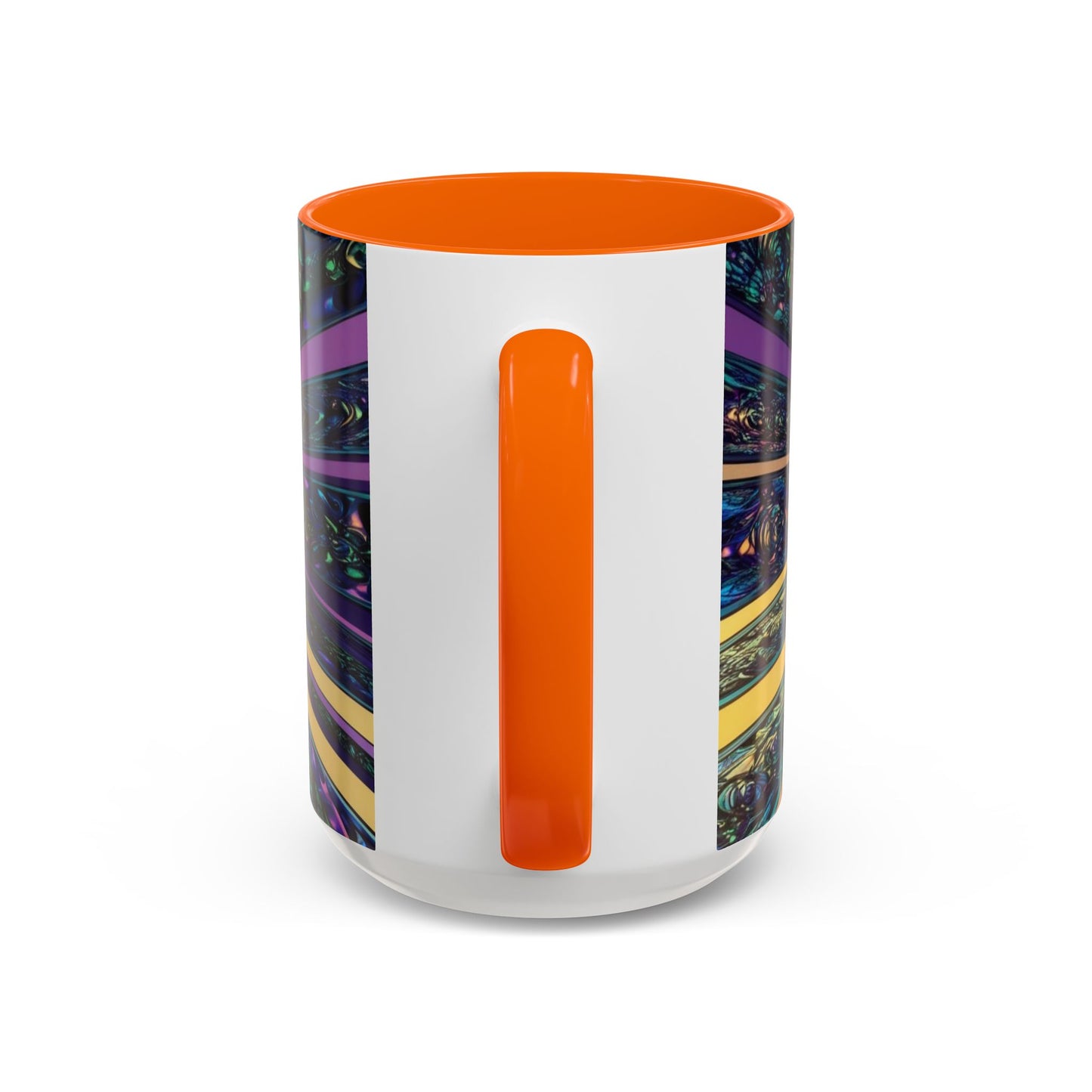 Optical Illusion Accent Mug – Ceramic Coffee Cup