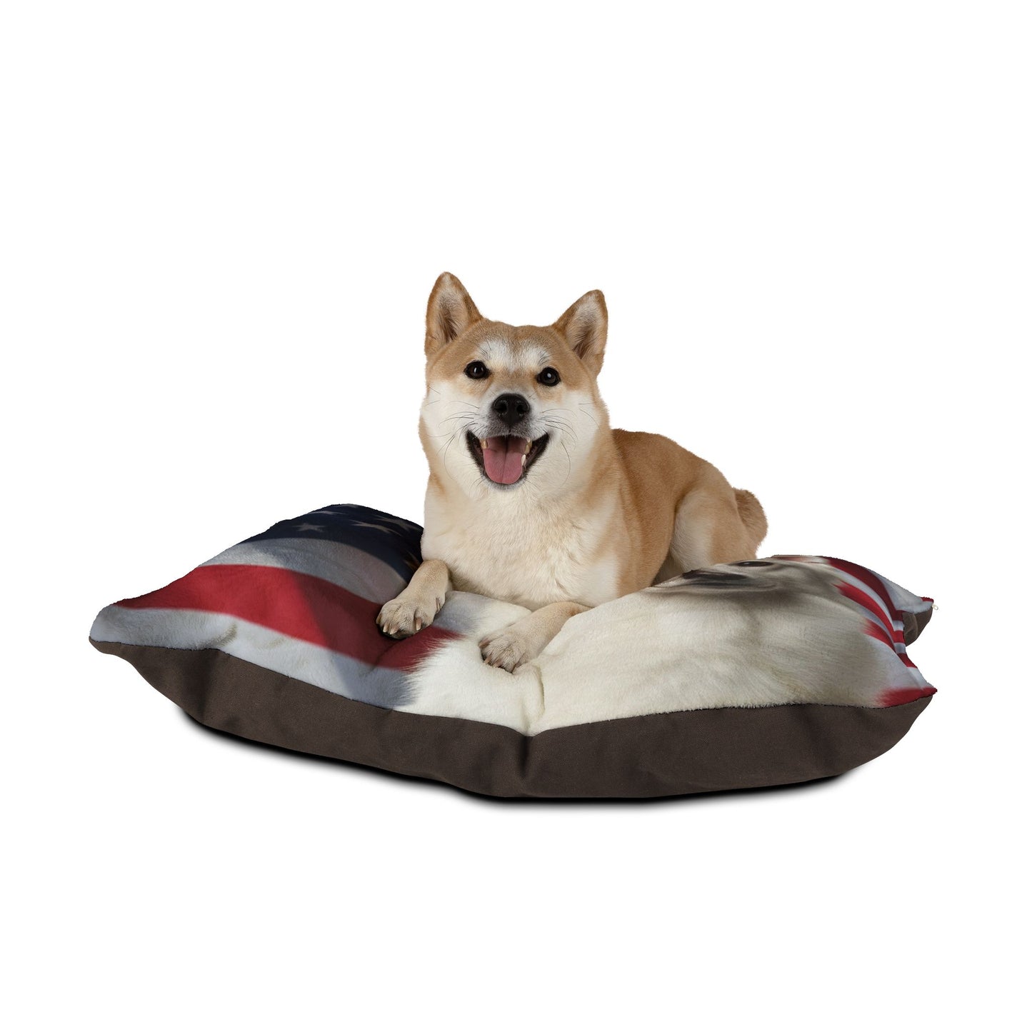 American Eskimo Dog Patriotic Pet Bed
