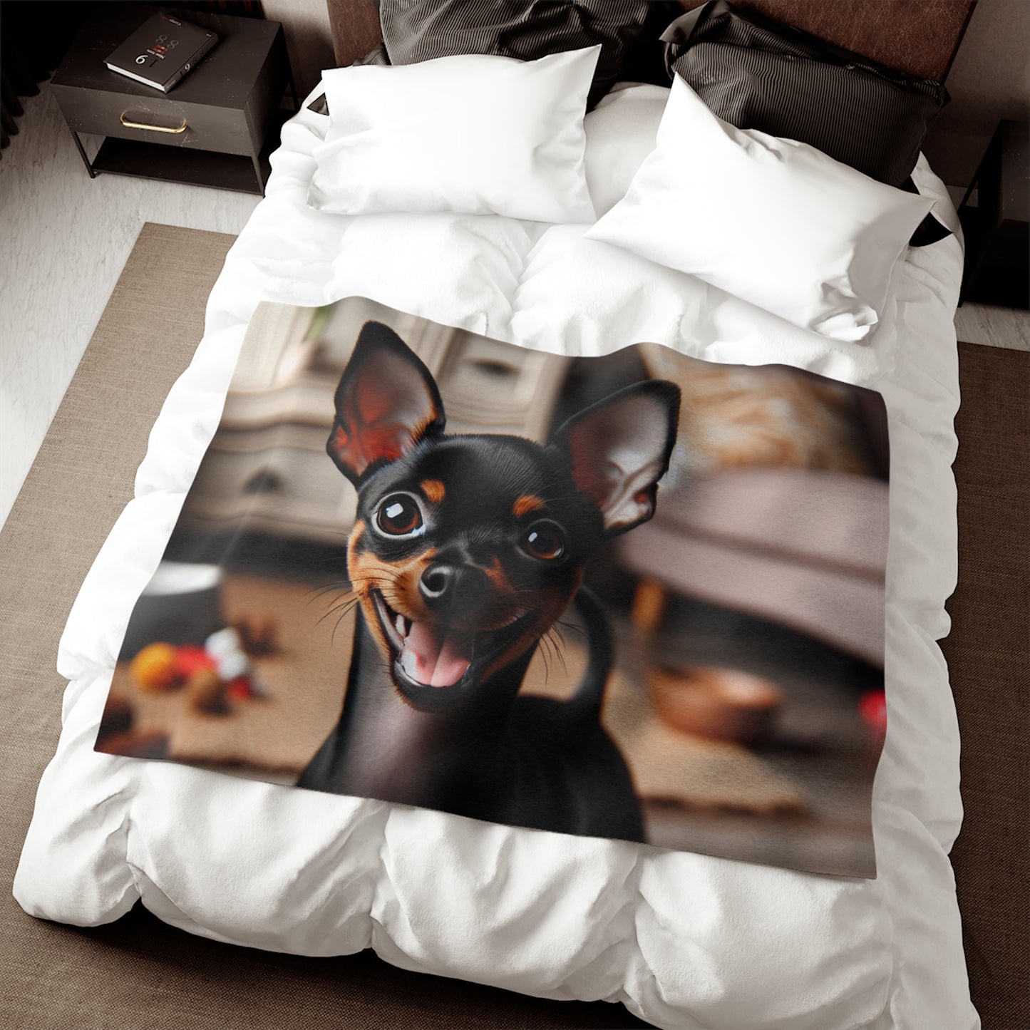 English Toy Terrier Sweatshirt Blanket