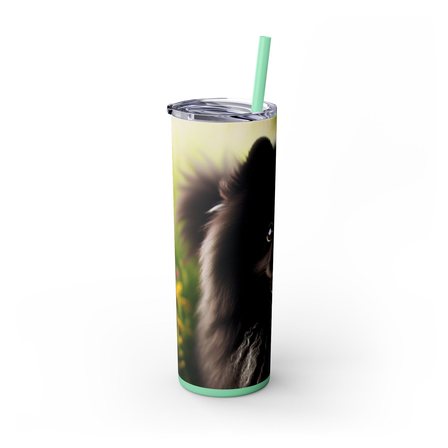 Swedish Lapphund Skinny Tumbler with Straw, 20oz