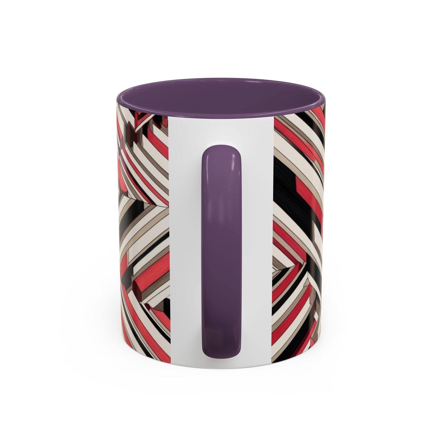 Optical Illusion Accent Mug – Ceramic Coffee Cup
