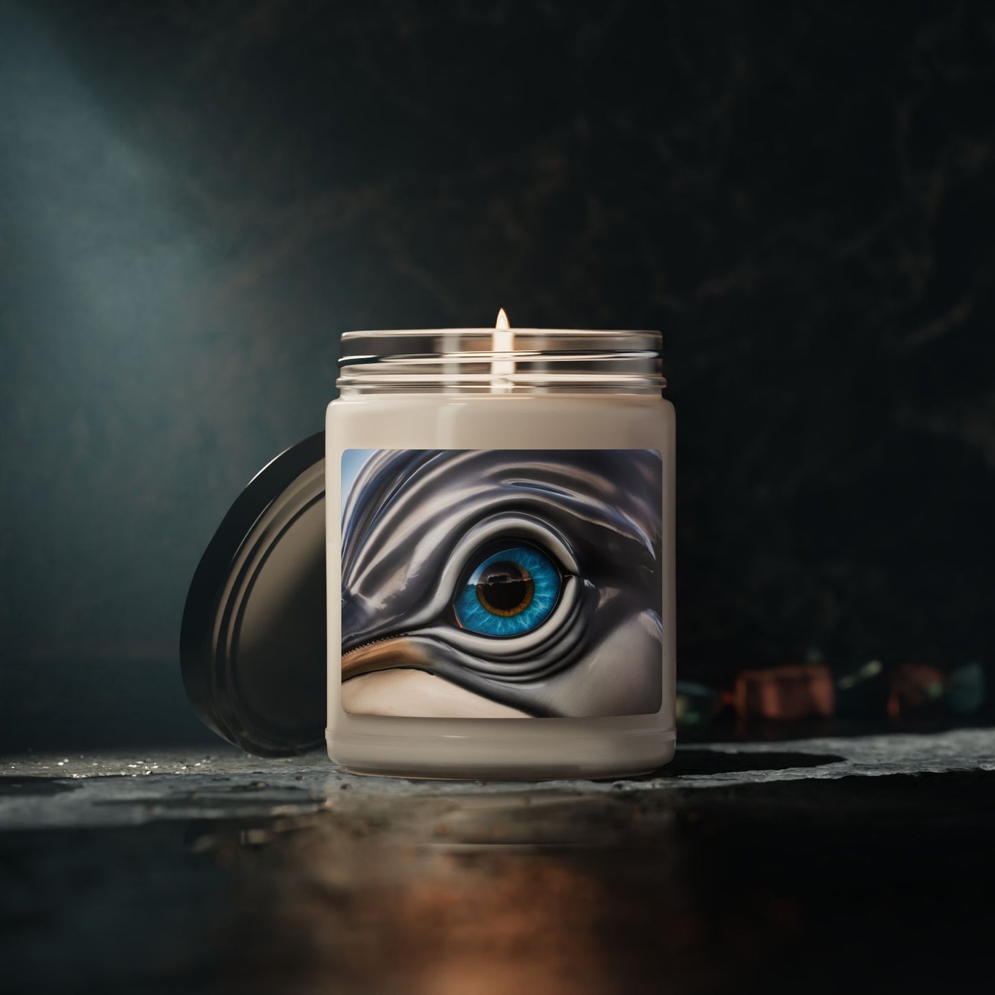 Close Up of a Dolphin's Eye- Scented Soy Candle, 9oz