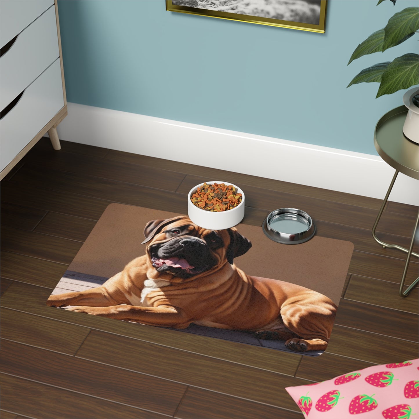 Pet Food Mat (12x18) - Neapolitan Mastiff