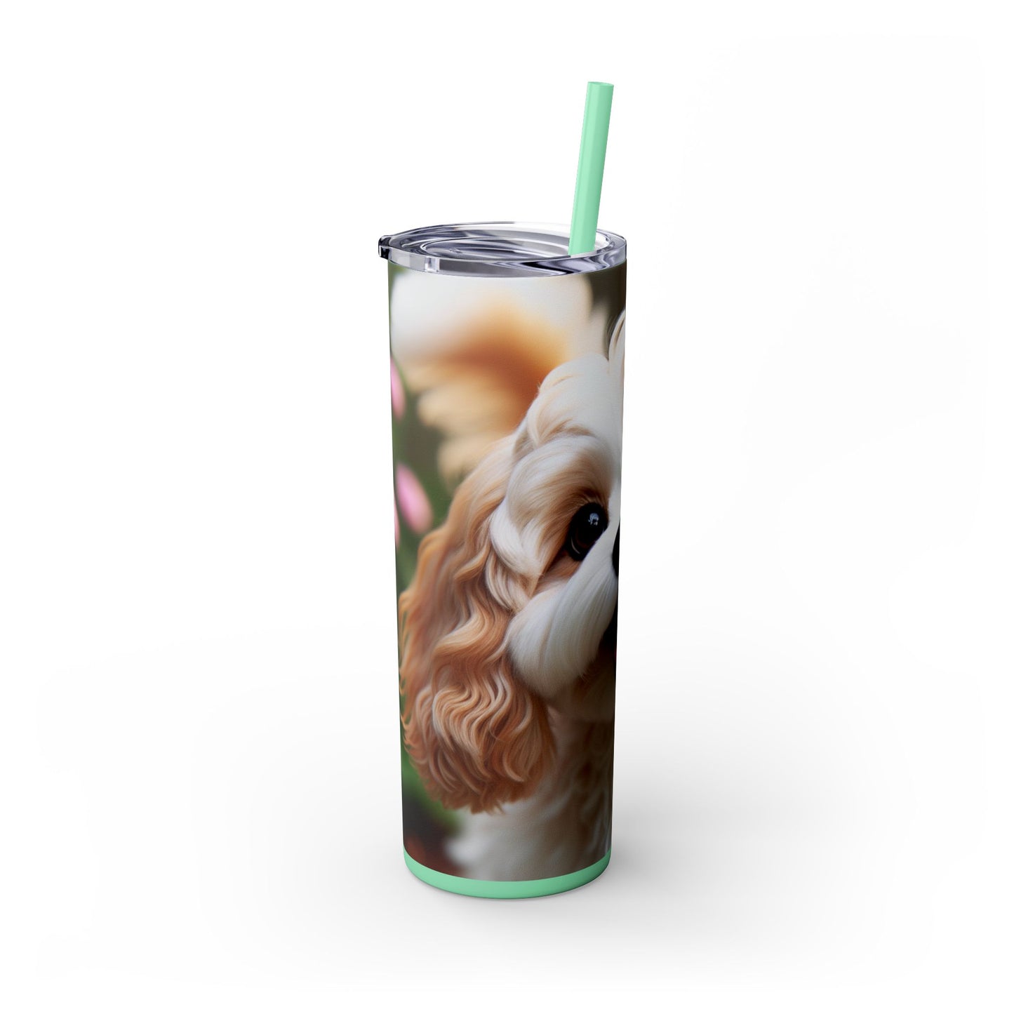 Skinny Tumbler with Straw – 20 oz Stainless Steel Cup