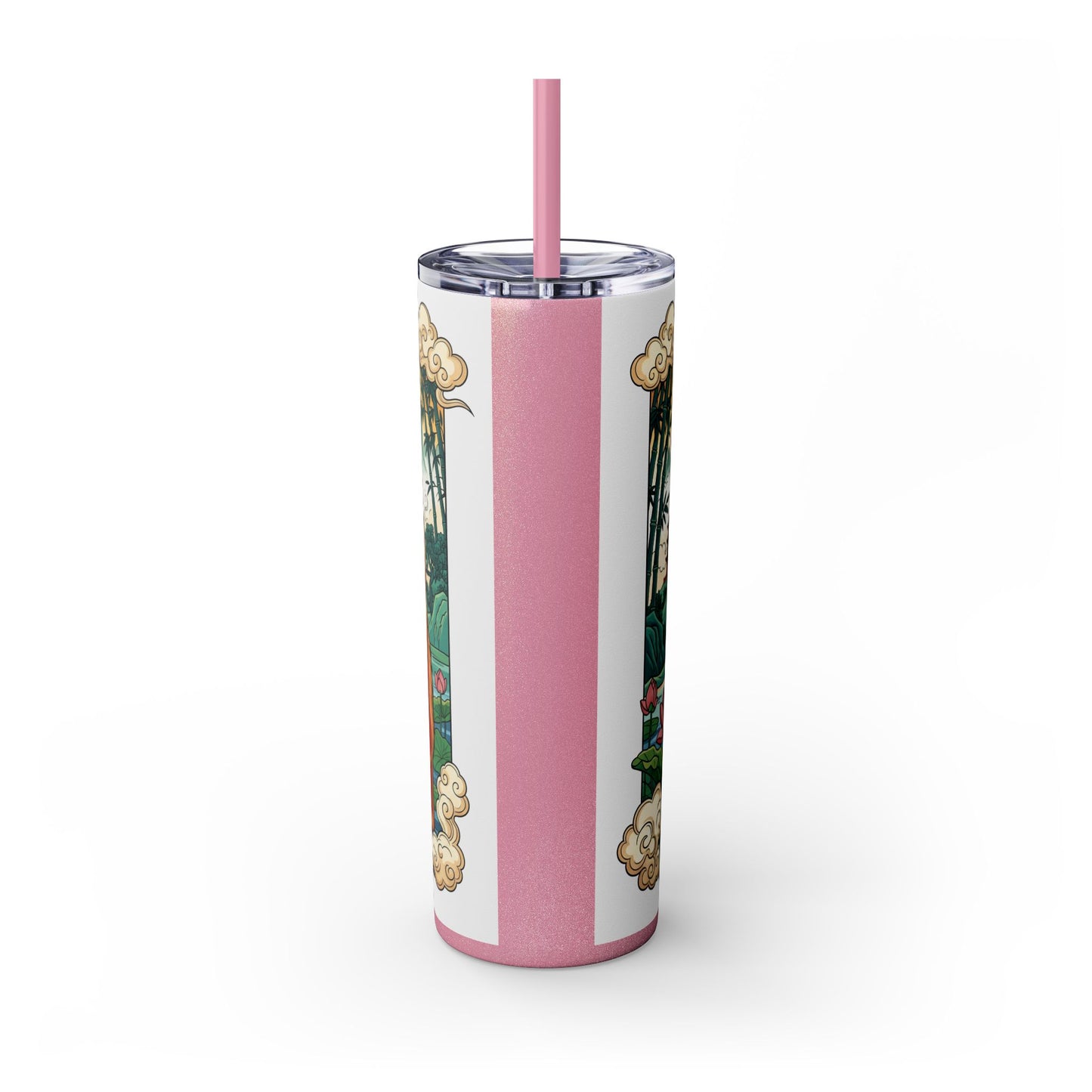 Skinny Tumbler with Straw – 20 oz Stainless Steel Cup