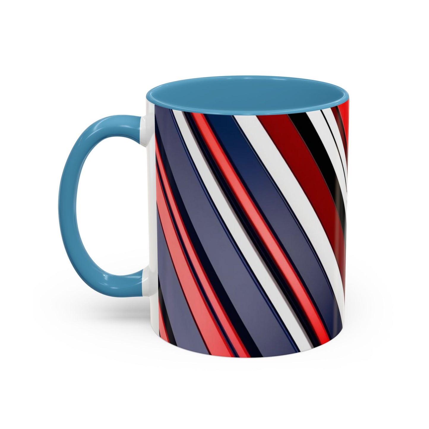 Optical Illusion Accent Mug – Ceramic Coffee Cup