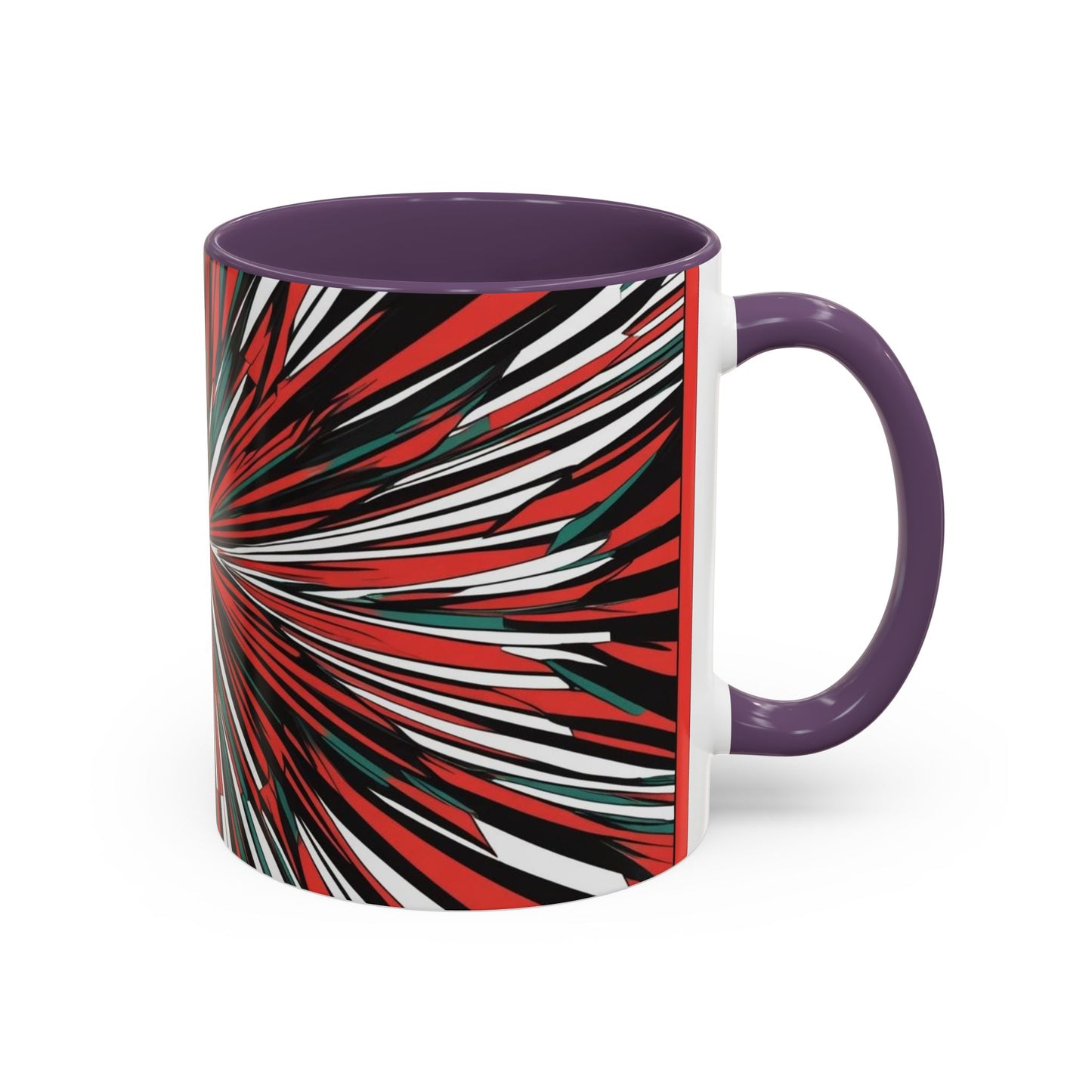Optical Illusion Accent Mug – Ceramic Coffee Cup