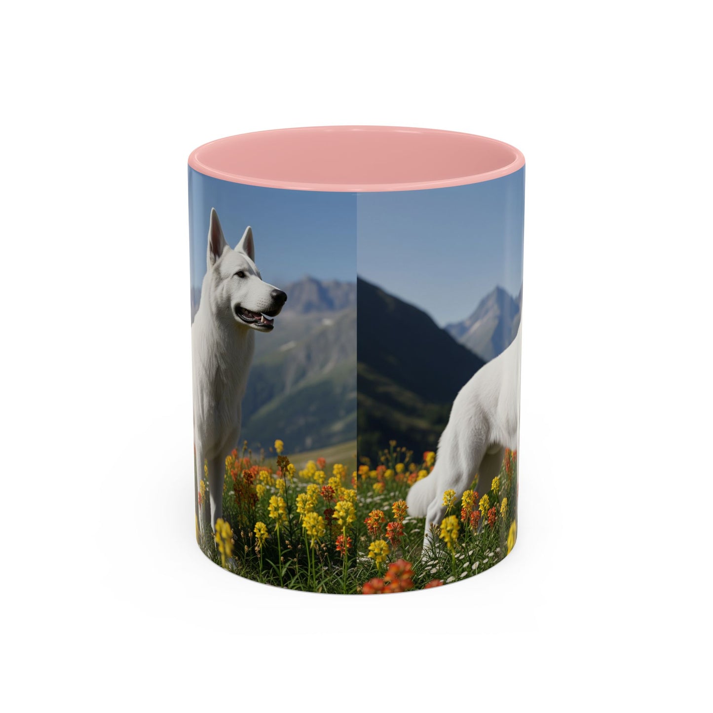 White Swiss Shepherd Dog Accent Coffee Mug - Perfect Gift for Dog Lovers