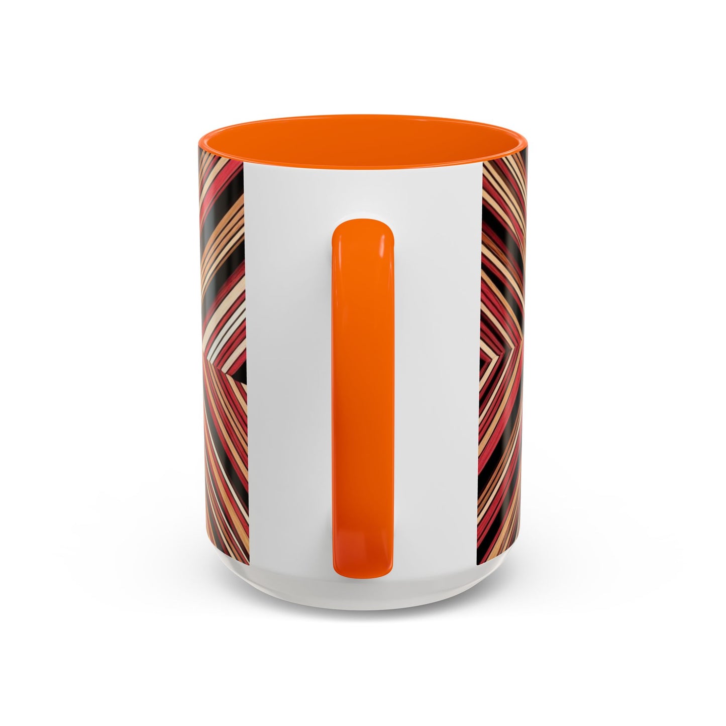Optical Illusion Accent Mug – Ceramic Coffee Cup