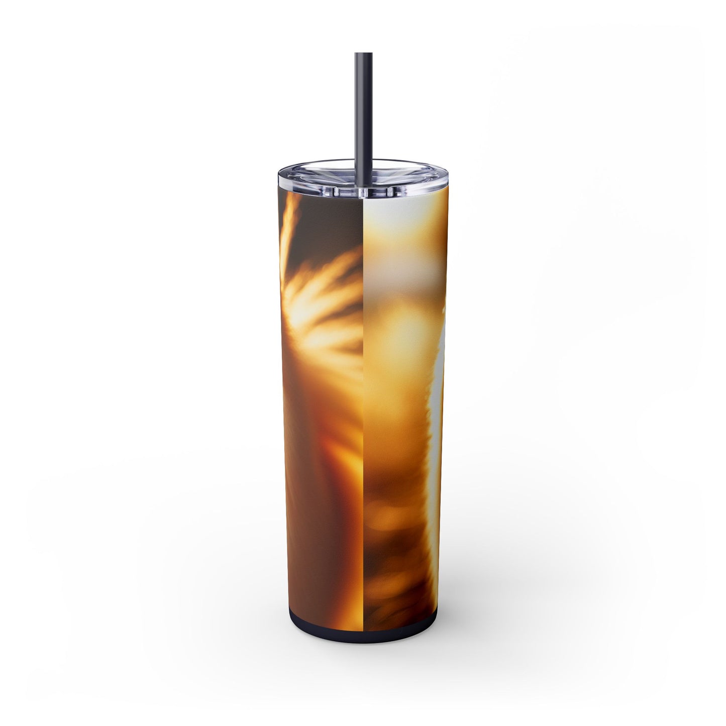 Pomeranian Skinny Tumbler with Straw, 20oz
