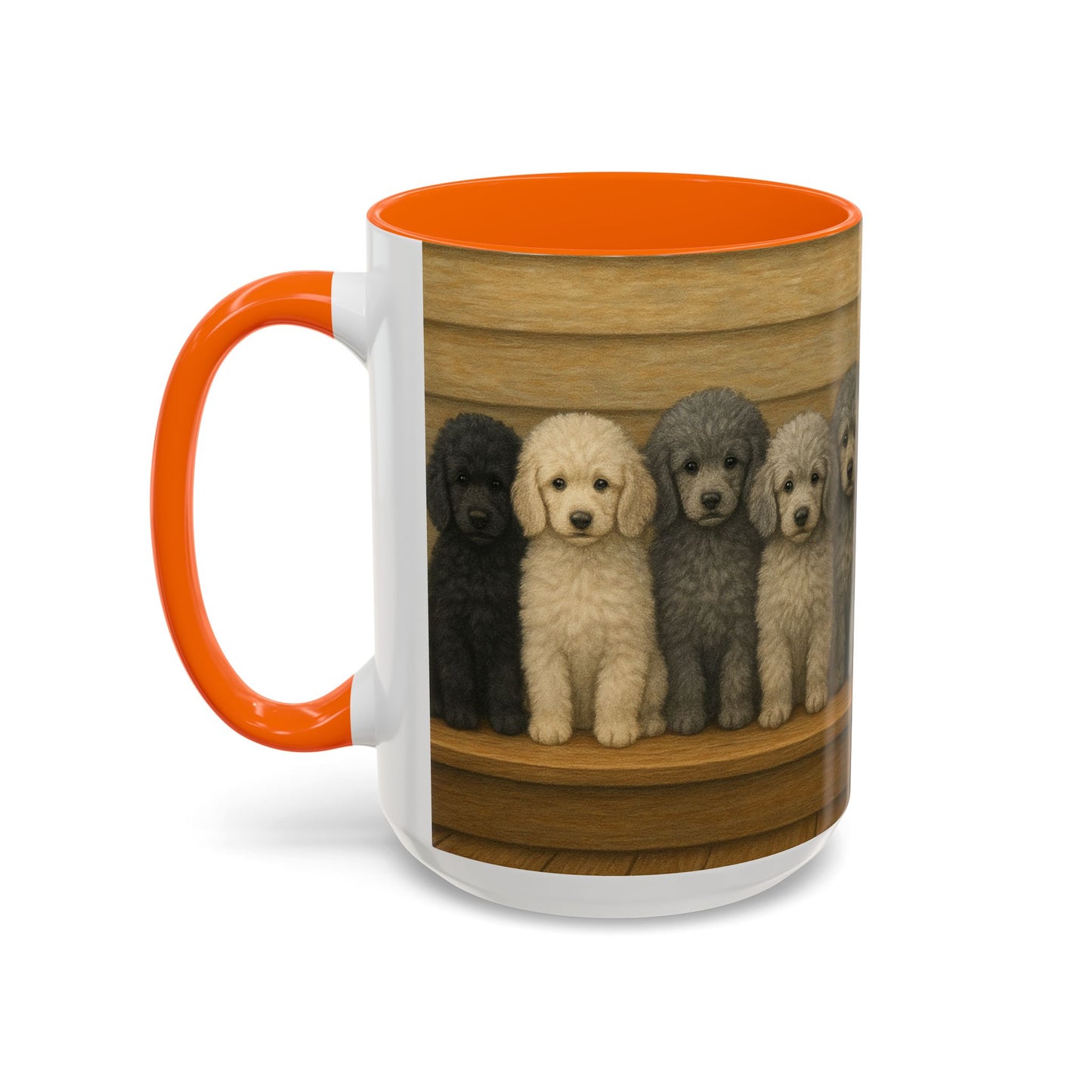 Mug à café décoratif avec motif chiots caniches - Cadeau idéal pour les amoureux des chiens