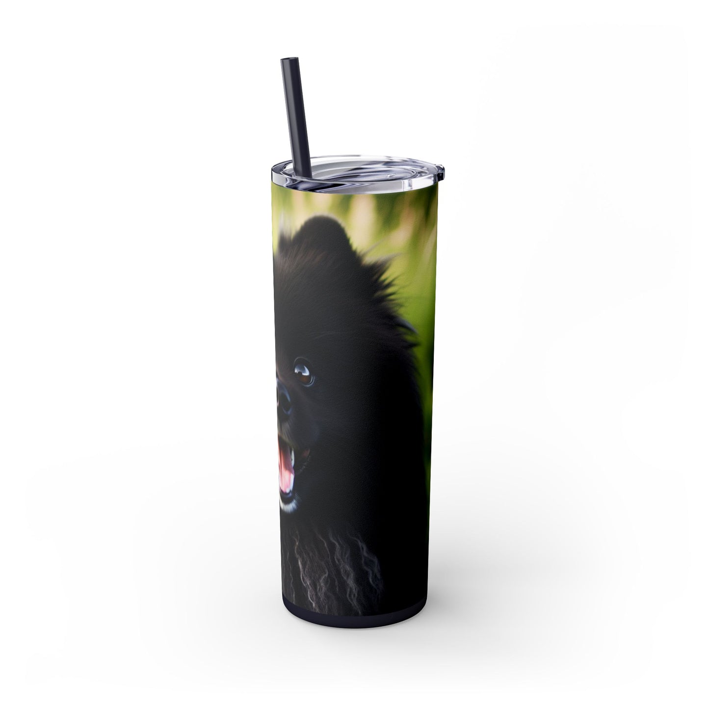 Swedish Lapphund Skinny Tumbler with Straw, 20oz