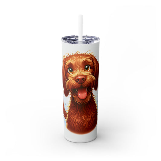 Hungarian Wirehaired Vizsla Tumbler with Straw, 20oz