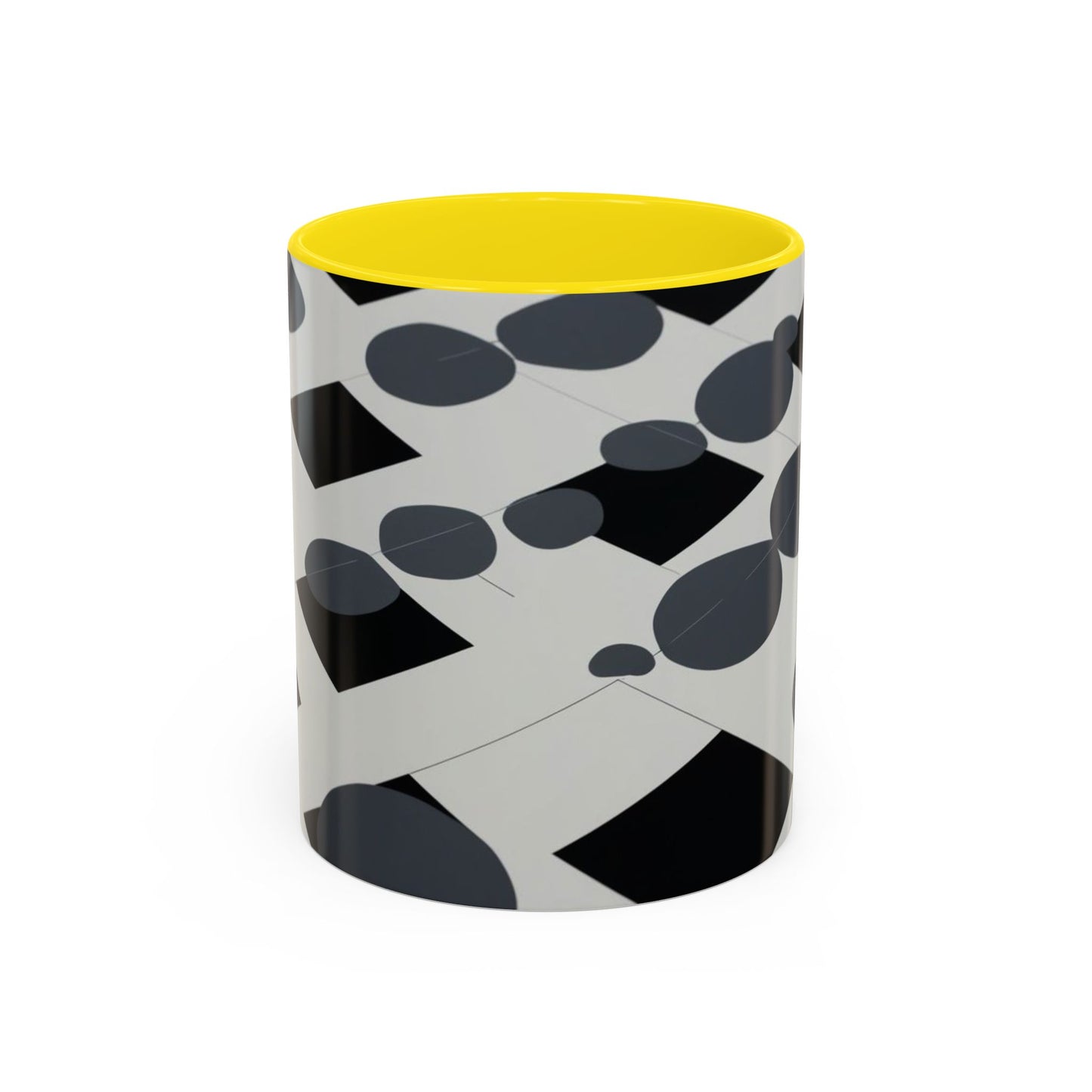 Optical Illusion Accent Mug – Ceramic Coffee Cup