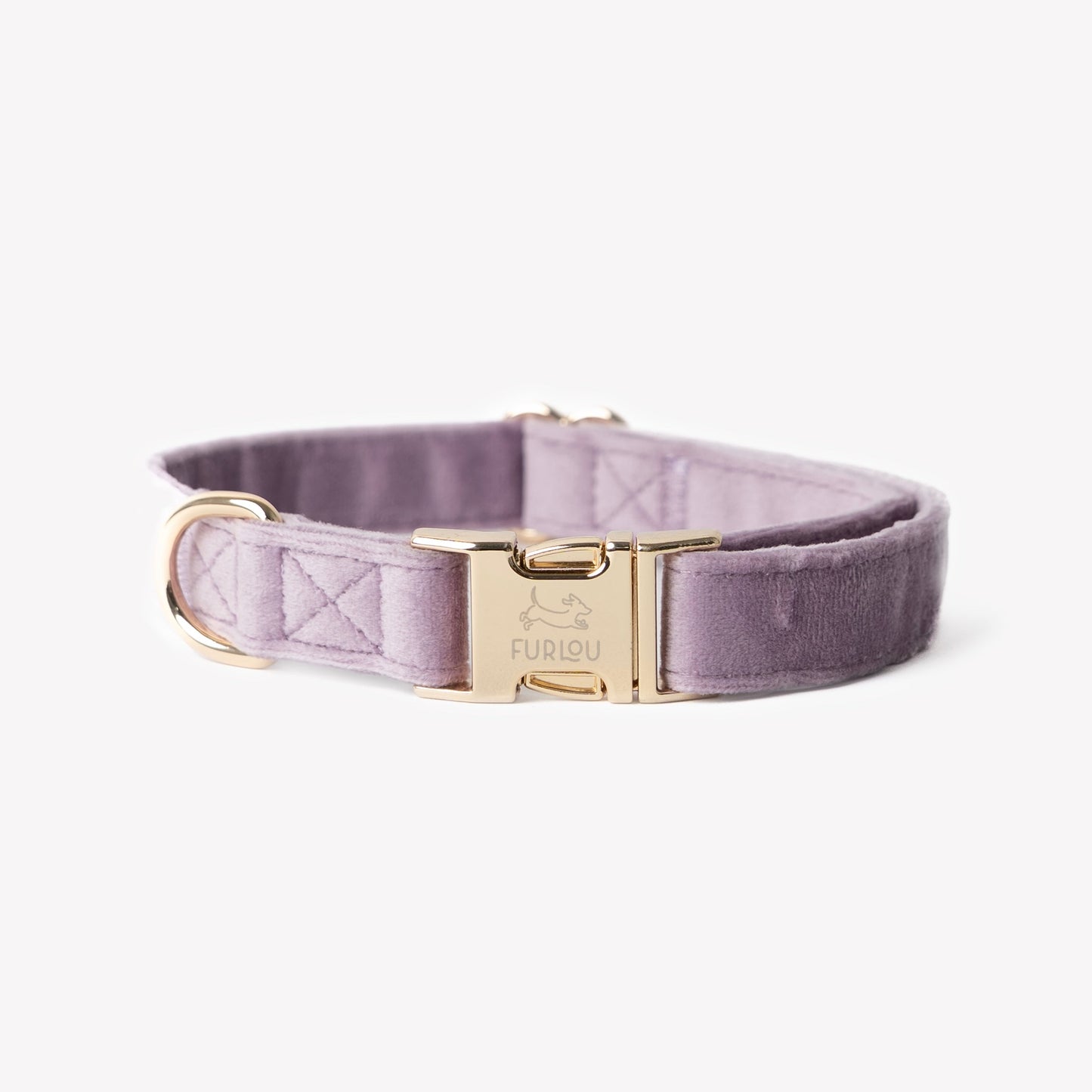 Collier pour chien en velours « Lilas »