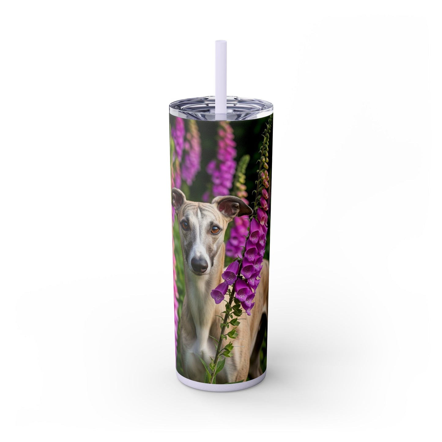 Whippet Skinny Tumbler with Straw, 20oz