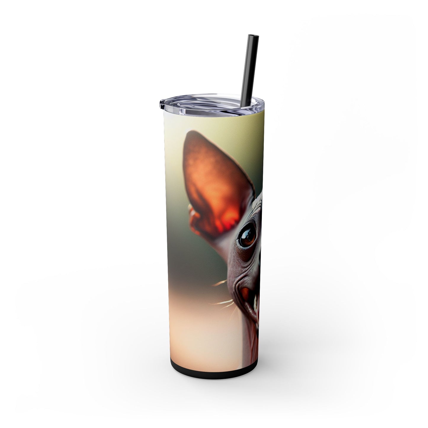 Xoloitzcuintli Skinny Tumbler with Straw, 20oz