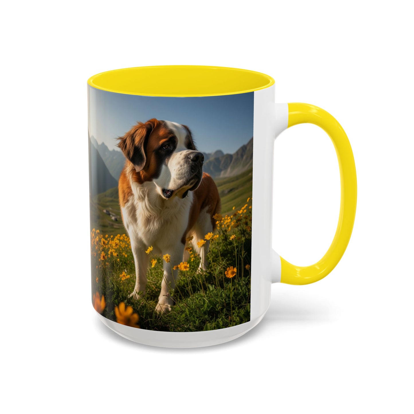 Saint Bernard Accent Coffee Mug - Perfect Gift for Dog Lovers