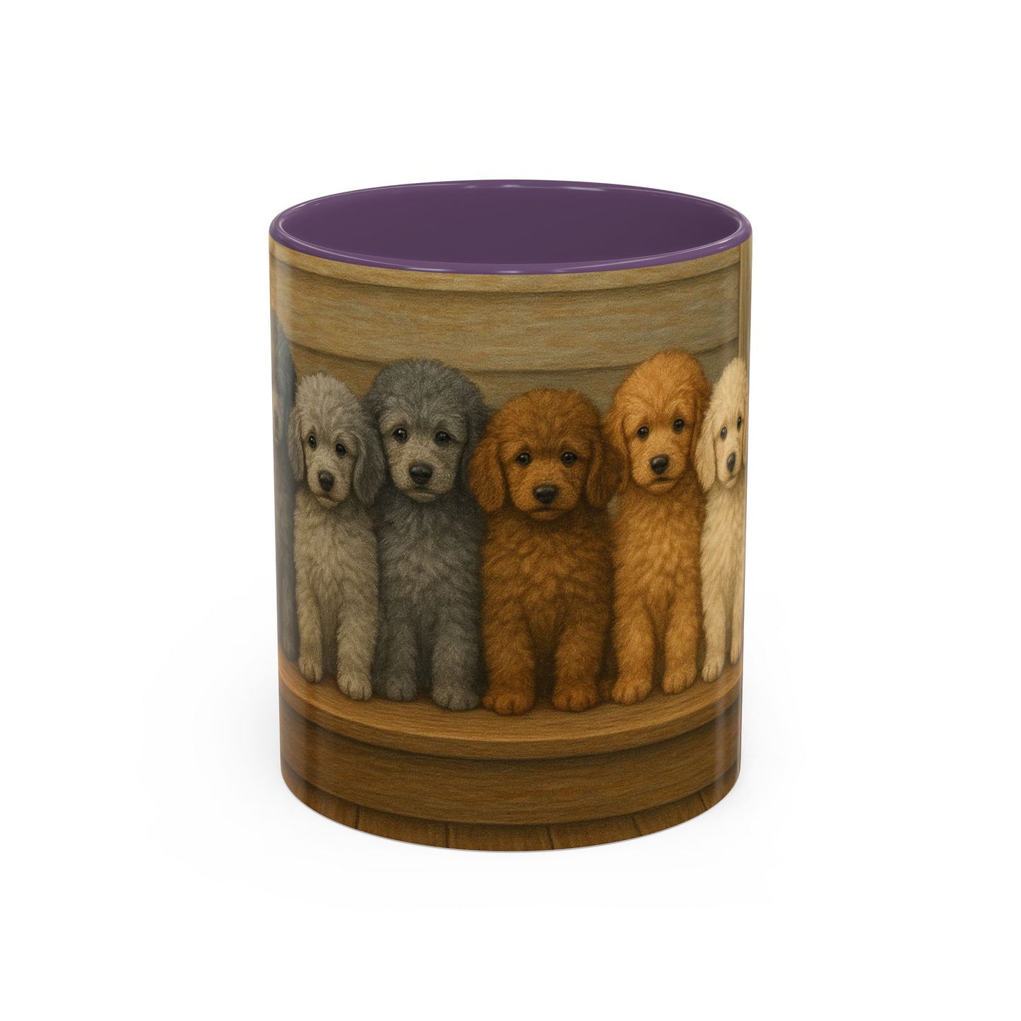 Mug à café décoratif avec motif chiots caniches - Cadeau idéal pour les amoureux des chiens