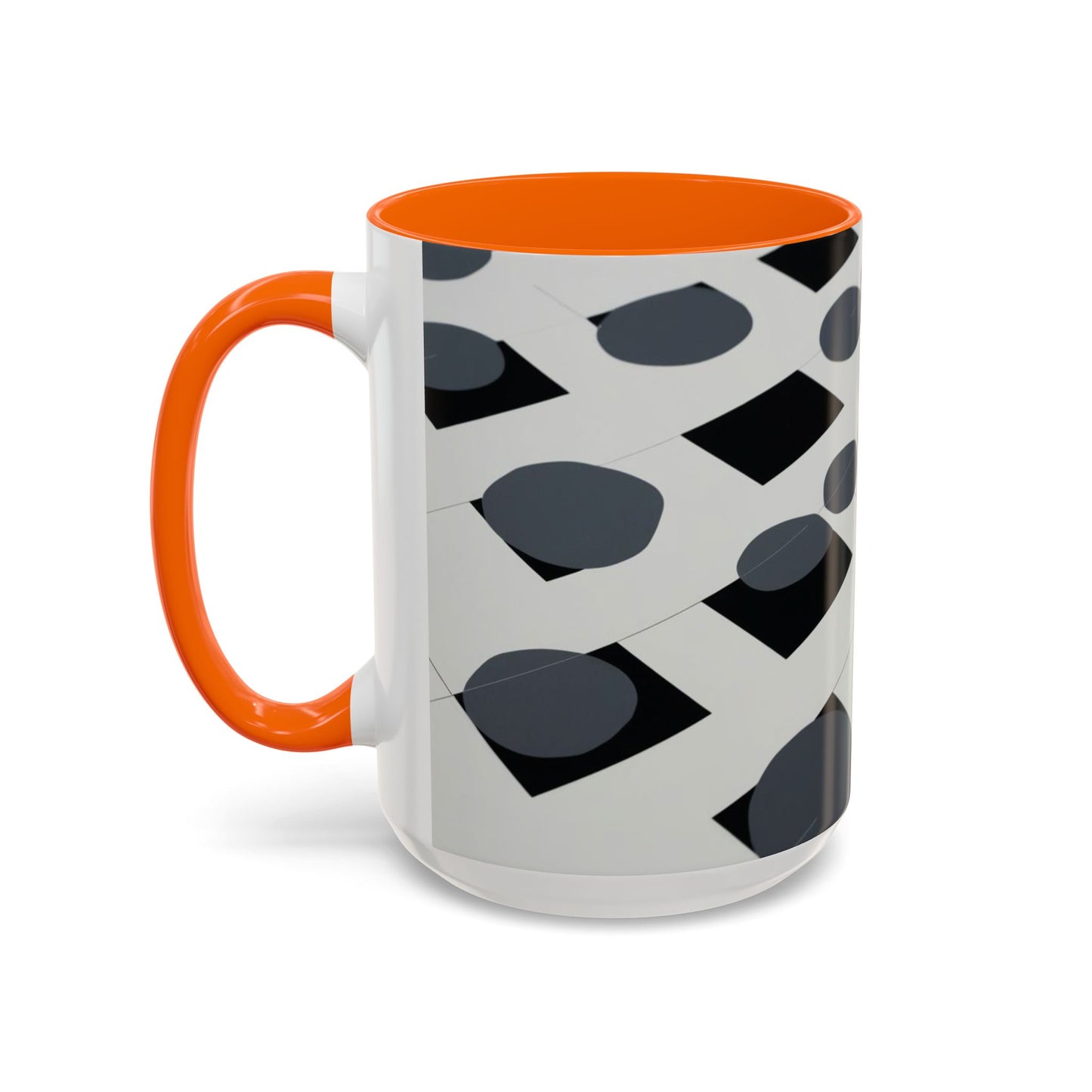 Optical Illusion Accent Mug – Ceramic Coffee Cup