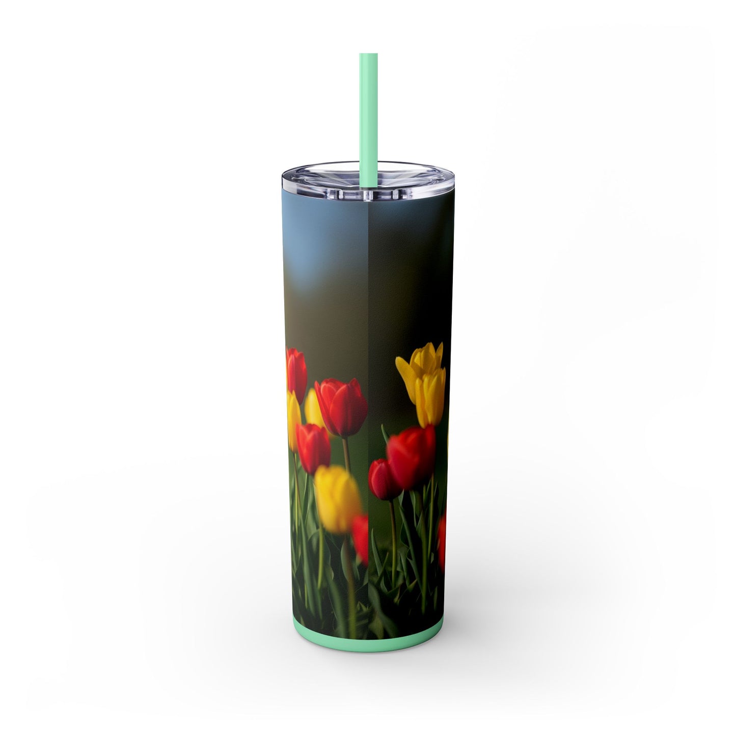 Pumi Skinny Tumbler with Straw, 20oz
