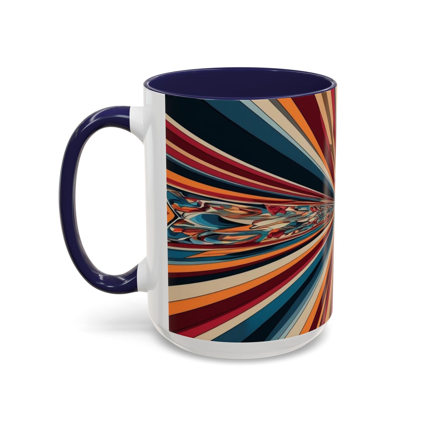 Optical Illusion Accent Mug – Ceramic Coffee Cup